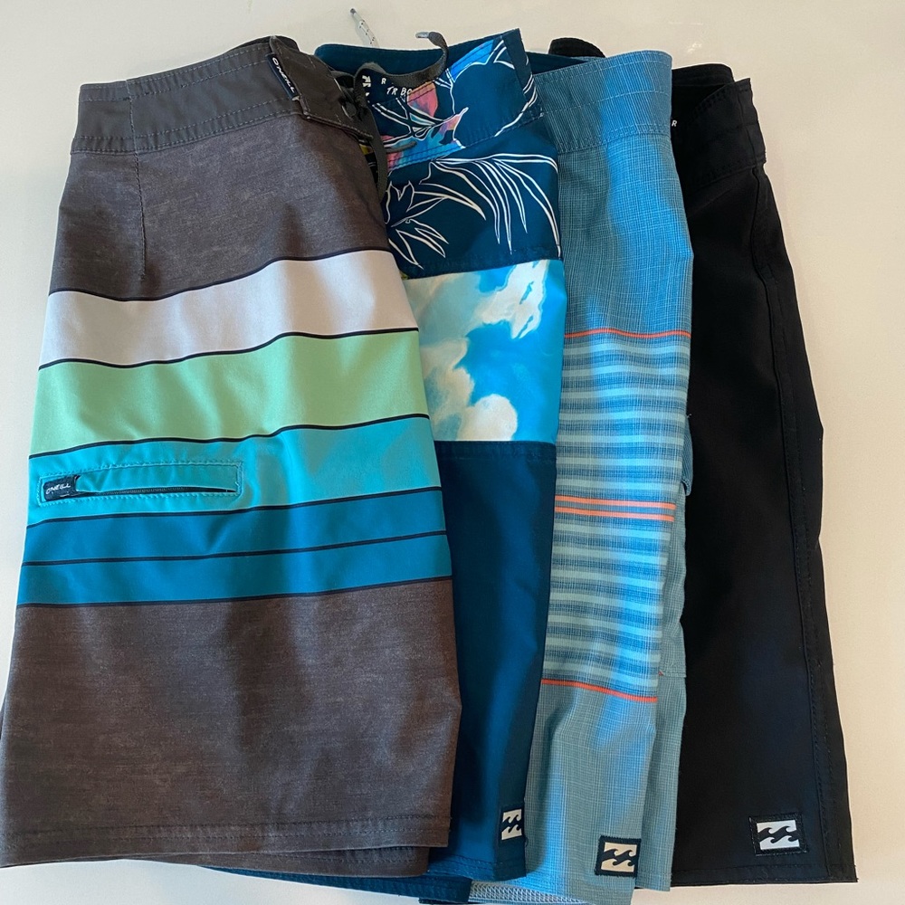 Lot of boys boardshorts size 24 or size 10 Billabong and O’Neil